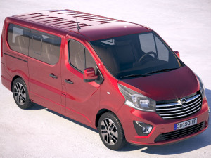 Opel Vivaro Pass 4-door 2015-2018 3D Model