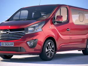 Opel Vivaro Pass 4-door 2015-2018 3D Model