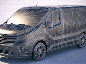 Opel Vivaro Pass 4-door 2015-2018 3D Model