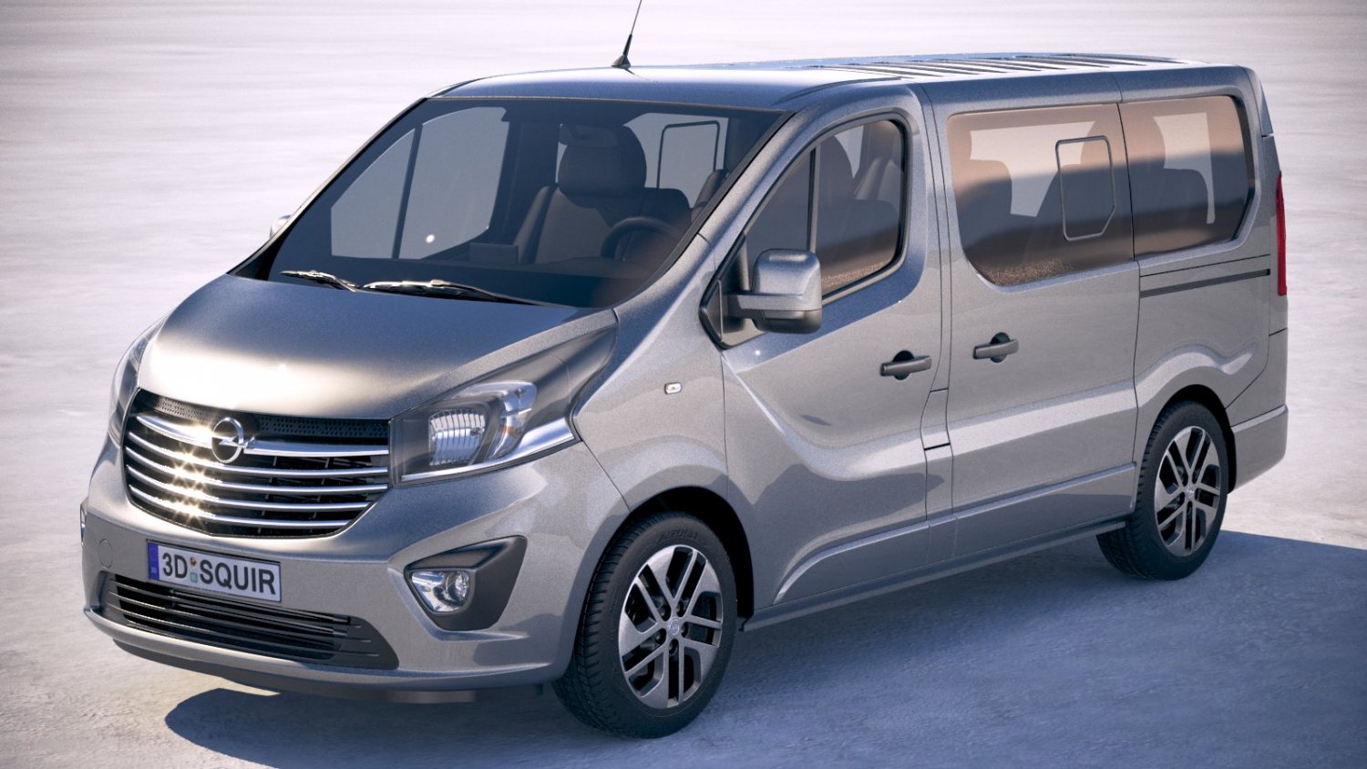 Opel Vivaro Passenger 15 18 3d 模型in 面包车和小货车3dexport