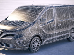 Opel Vivaro Passenger 2015-2018 3Dモデル