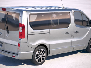 Opel Vivaro Passenger 6-door 2015-2018 Model 3D