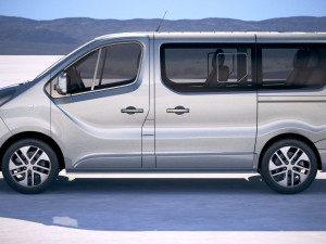 Opel Vivaro Passenger 6-door 2015-2018 Model 3D