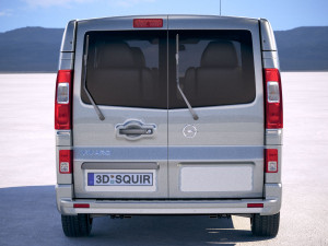 Opel Vivaro Passenger 6-door 2015-2018 Model 3D