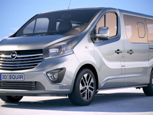 Opel Vivaro Passenger 6-door 2015-2018 Model 3D