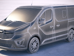Opel Vivaro Passenger 6-door 2015-2018 Model 3D