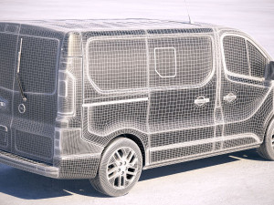 Opel Vivaro Passenger 6-door 2015-2018 Model 3D