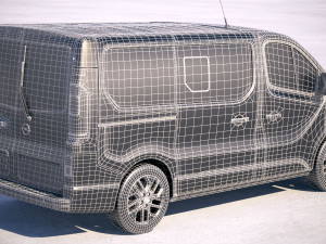 Opel Vivaro Passenger 6-door 2015-2018 Model 3D