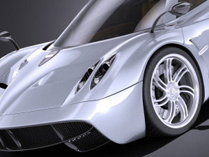 Pagani Huayra 2016 vray Modello 3D