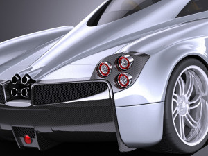 Pagani Huayra 2016 vray Modello 3D