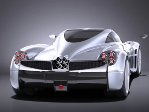 Pagani Huayra 2016 vray 3D Model
