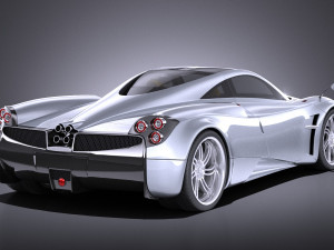 Pagani Huayra 2016 vray Modello 3D