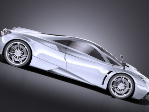 Pagani Huayra 2016 vray Modello 3D