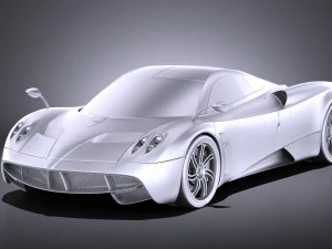 Pagani Huayra 2016 vray 3D Model