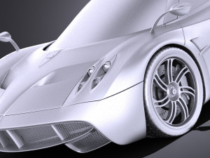 Pagani Huayra 2016 vray Modello 3D
