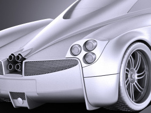 Pagani Huayra 2016 vray Modello 3D