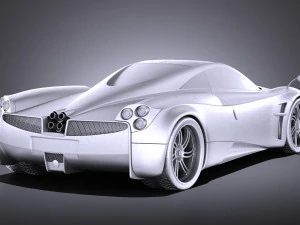 Pagani Huayra 2016 vray 3D Model