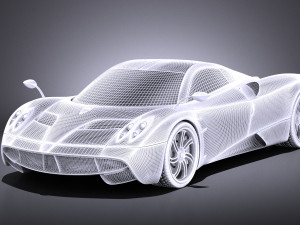 Pagani Huayra 2016 vray Modello 3D