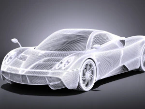 Pagani Huayra 2016 vray 3D Model