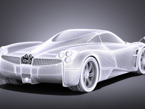 Pagani Huayra 2016 vray Modello 3D