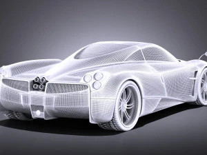 Pagani Huayra 2016 vray 3D Model
