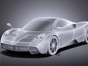 Pagani Huayra 2016 vray 3D Model