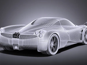 Pagani Huayra 2016 vray 3D Model
