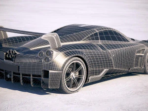 Pagani Huayra BC 2017 3D Model