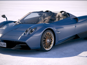 Pagani Huayra Roadster 2017 3D Model