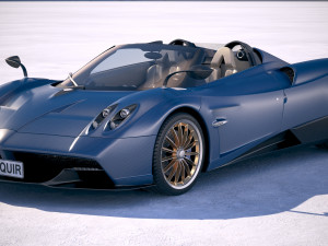 pagani huayra roadster 2017 3D Model