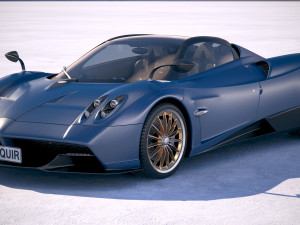 Pagani Huayra Roadster 2017 3D Model
