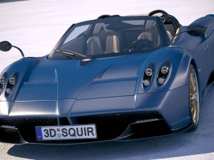 Pagani Huayra Roadster 2017 3D Model