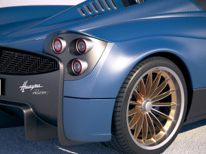 Pagani Huayra Roadster 2017 3D Model
