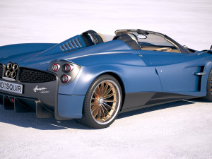 Pagani Huayra Roadster 2017 3D Model