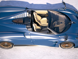Pagani Huayra Roadster 2017 3D Model
