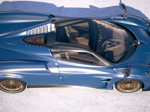Pagani Huayra Roadster 2017 3D Model