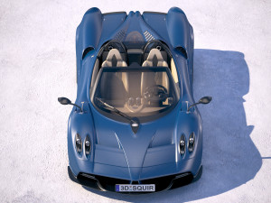 Pagani Huayra Roadster 2017 3D Model