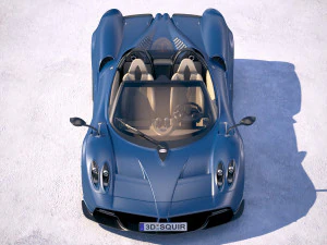 Pagani Huayra Roadster 2017 3D Model