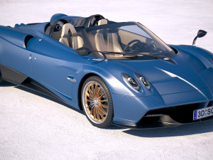 Pagani Huayra Roadster 2017 3D Model