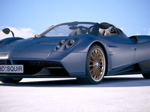 Pagani Huayra Roadster 2017 3D Model