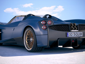 Pagani Huayra Roadster 2017 3D Model