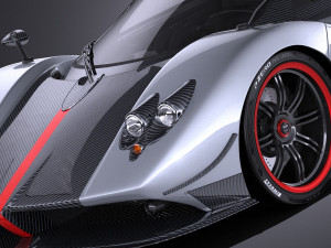 Pagani Zonda Cinque Roadster 2011 vray 3D-Modell