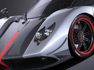 Pagani Zonda Cinque Roadster 2011 vray 3D Model
