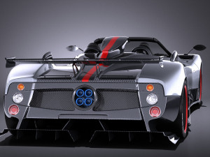 Pagani Zonda Cinque Roadster 2011 vray 3D-Modell