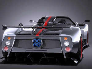 Pagani Zonda Cinque Roadster 2011 vray 3D Model