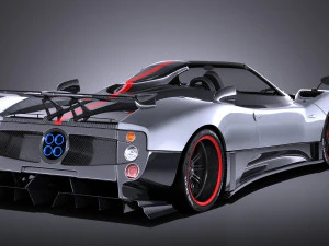 Pagani Zonda Cinque Roadster 2011 vray 3D Model
