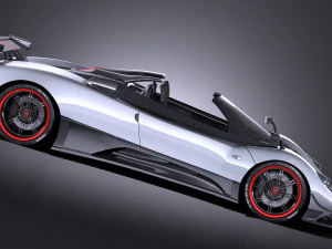 Pagani Zonda Cinque Roadster 2011 vray 3D Model