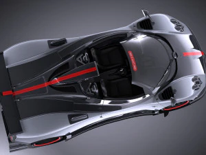 Pagani Zonda Cinque Roadster 2011 vray 3D Model