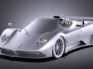 Pagani Zonda Cinque Roadster 2011 vray 3D-Modell