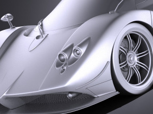 Pagani Zonda Cinque Roadster 2011 vray 3D-Modell